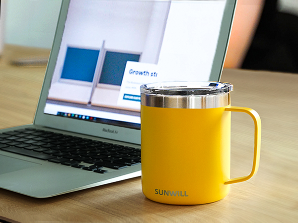 coffee tumbler with handle for home &amp;amp; office