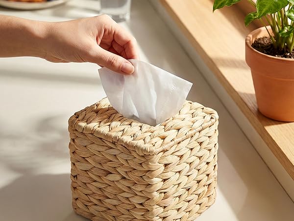 wicker tissue box