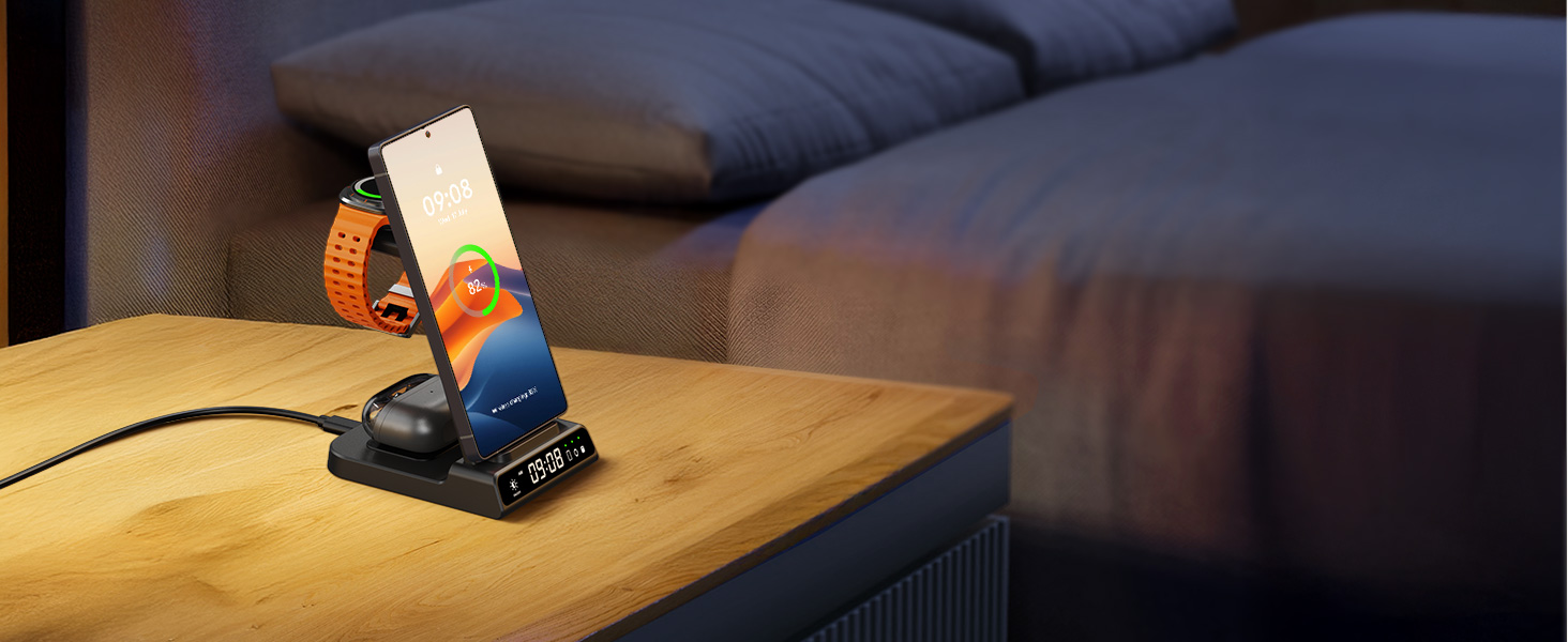 Small blue toy car being demonstrated or played with on wooden surface, shown from multiple angles.