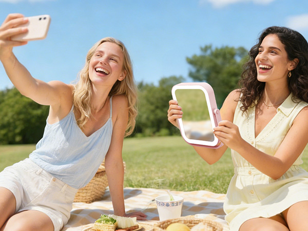 travel lighted makeup mirror