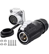 CNLINKO LP20 series waterproof connector, IP65/ IP67 Fast locking connect, 20A 500V 2pin m20 male...