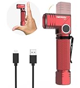 NICRON Flashlight, 700 Lumens 90 Degree Pocket Flashlight Rechargeable IP65 Waterproof 5 Modes fo...