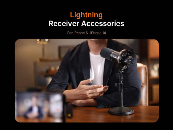 MAONO Wireless Dynamic Microphone for PC, XLR/USB Podcast Mic for Vocal Recording(PD200WT)