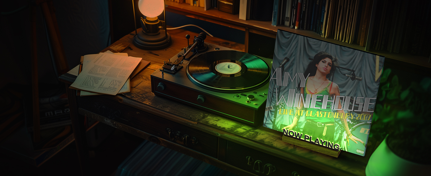 Light Up Vinyl Record Display Stand