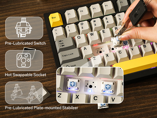 AK820 PRO wireless gaming keyboard