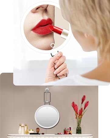 magnifying mirror with light