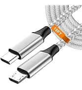 UCEC USB-C to Micro USB Cable, 10FT Braided Nylon Charging Cord for Tablet Camera Speaker Phone, ...