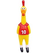 POPLAY 14inch Rubber Chicken Squeeze Chicken Prank Novelty Pet Toys