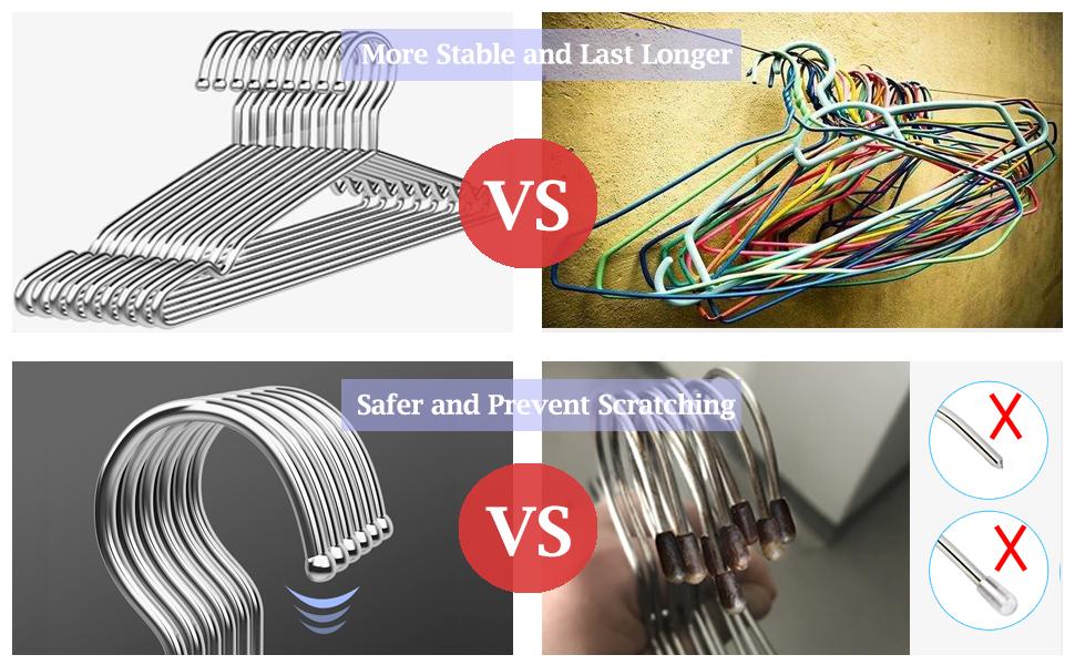 Compare with plastic hangers