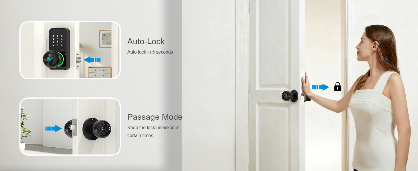 Auto-Lock/Passage Mode