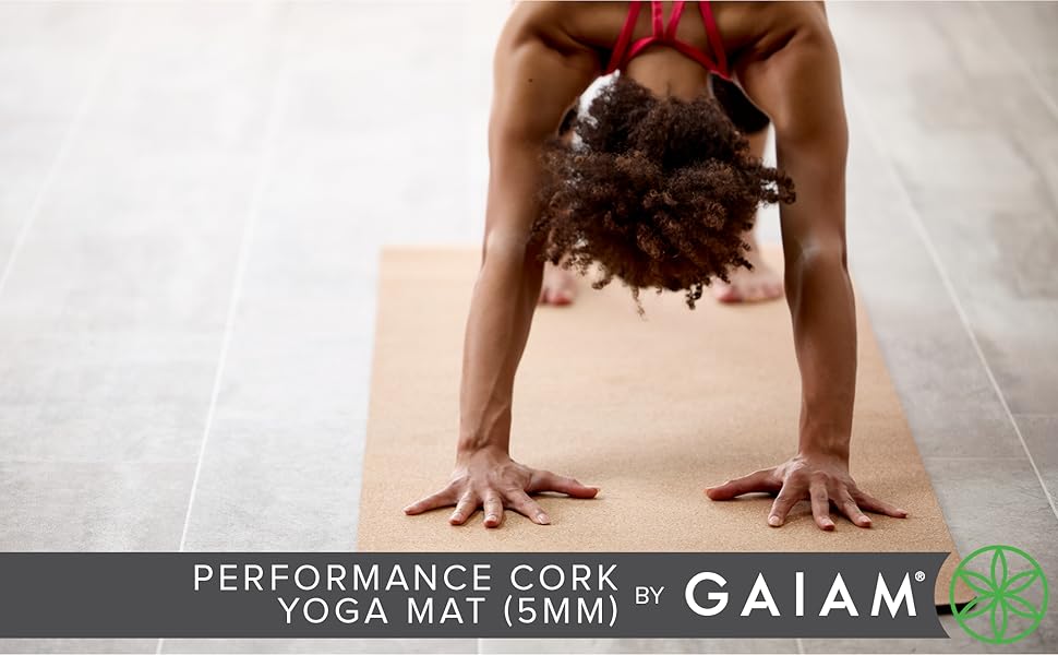 Gaiam Cork Yoga Mat, 5mm