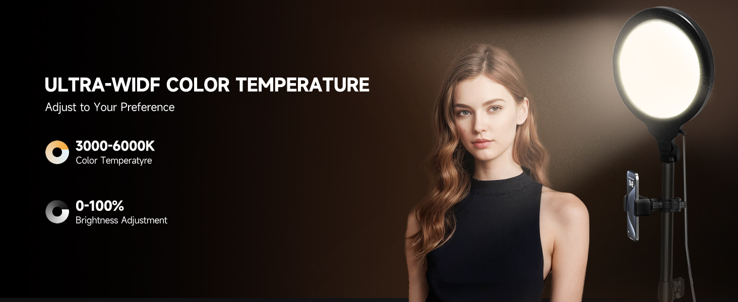 led ring light with stand