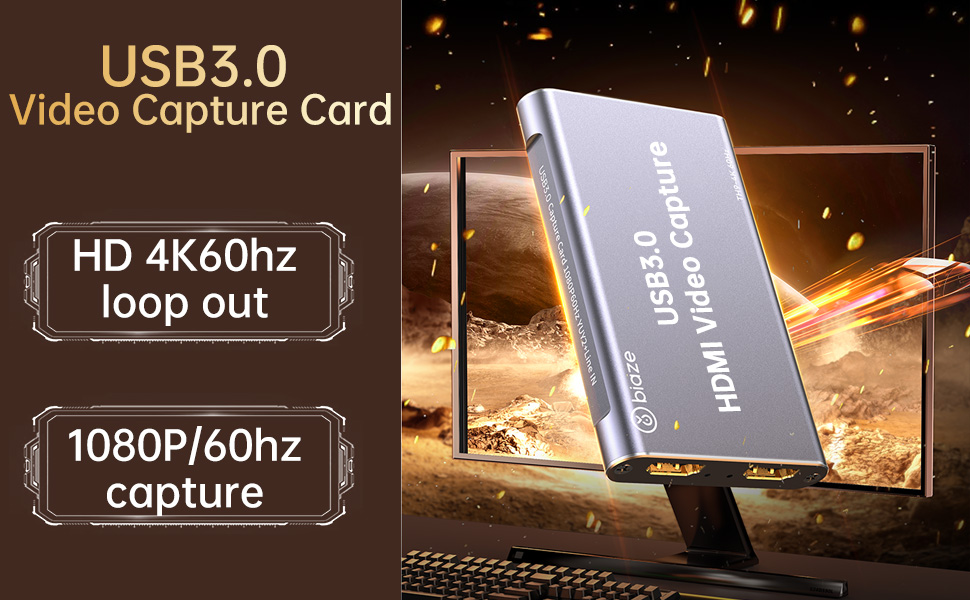 4K HDMI Capture Card for Streaming