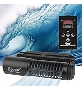 hygger Wave Maker For Aquarium, Magnetic DC 24V 35W Aquarium Powerhead,2640GPH Adjustable Cross F...