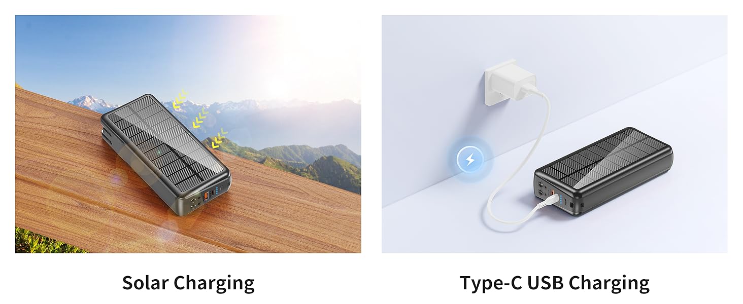 Fast Charging Solar Power Bank