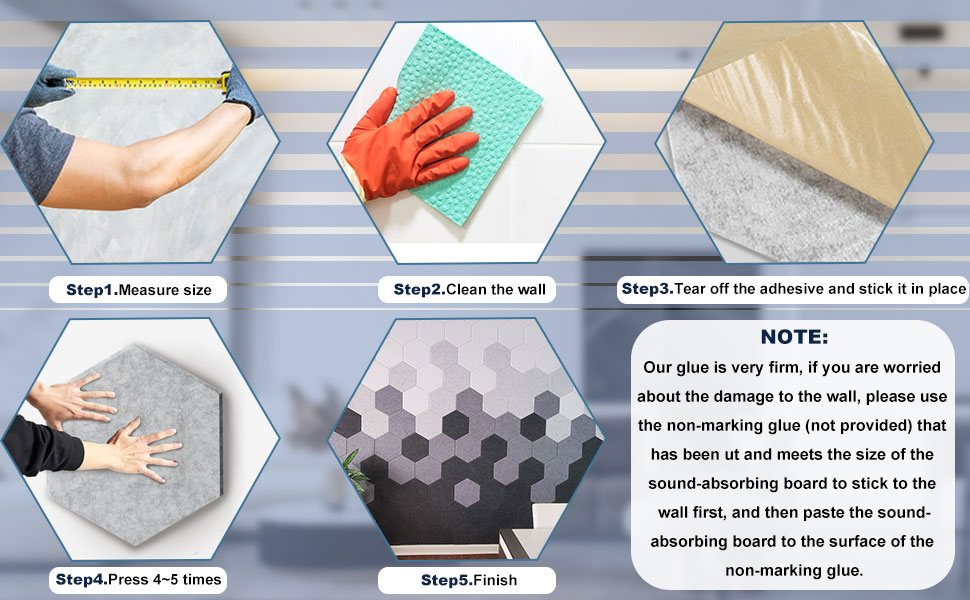 Amantech hexagon acoustic panel acoustic foam sound proof foam panels sound absorbing panel