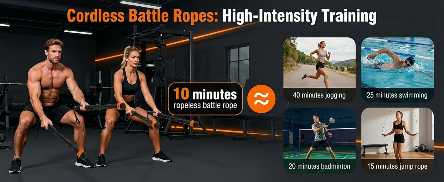 Cordless Battle Ropes: High-Intensity Training