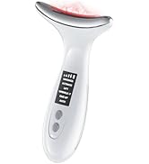Red Light Therapy for Face &amp; Neck, Face Massager Tool for Anti-Aging, Skin Facial Sculptor, 7-Col...