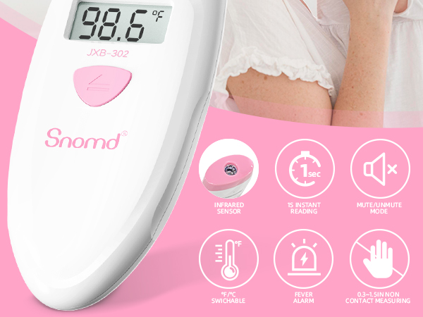Digital 2-in-1 Infrared Thermometer for Adults