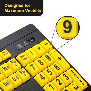 over-sized letters keyboard