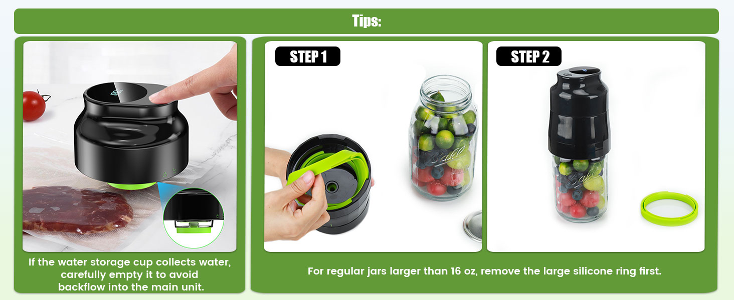 canning jar vacuum sealer