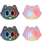 PlayVital Cute Universal Illuminated LED Thumbstick Grips for ps5, for ps4, Joystick Caps for Xbo...