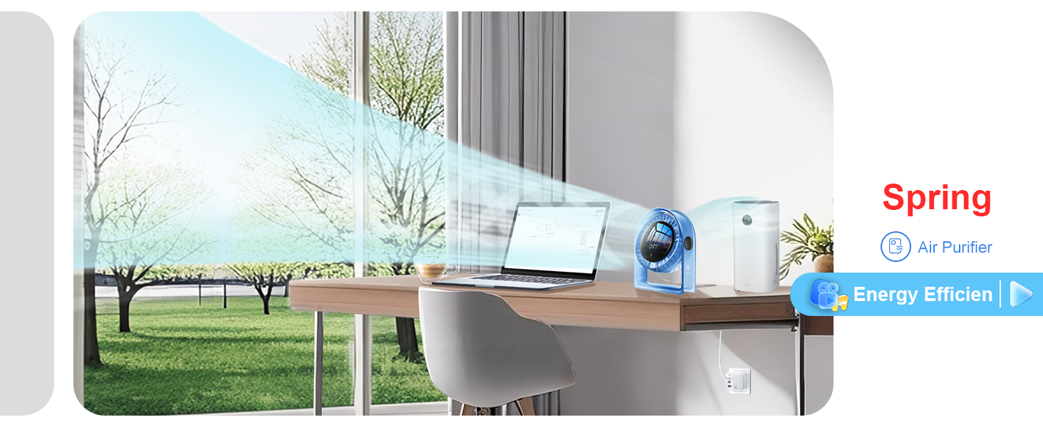 USB Desk Fan Portable Quiet Small Fans Table Personal Box Bedroom Office Desktop Room Dorm Travel