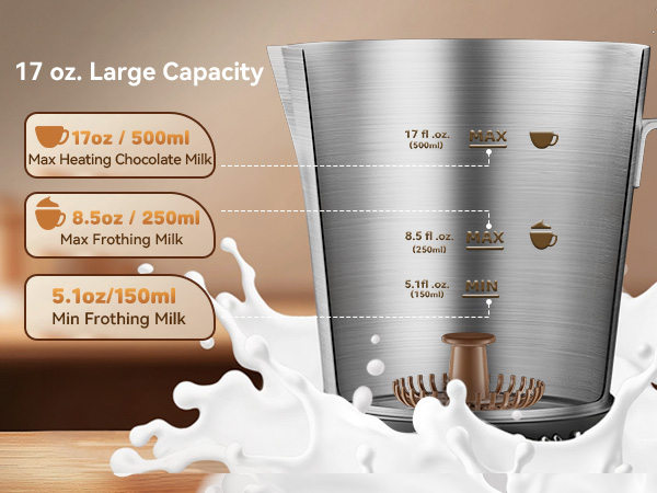 milk frother and steamer