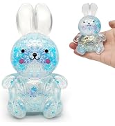 ZTATU Bunny Stress Ball Squishy Toys for Kids (1PCS) Animal Toys Sensory Stress Balls for Adults,...