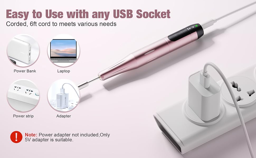 Cordless Nail Drill Electric File