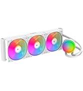 SAMA L60 360mm AIO Liquid CPU Cooler - High-Performance RGB Water Cooling System with 2000 RPM PW...