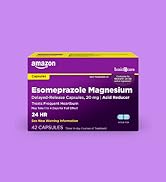 Basic Care Esomeprazole Magnesium Delayed Release Capsules, 20 mg, Acid Reducer, Heartburn...