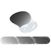 icolor Crystals Gel Mouse Pad Keyboard Wrist Rest Set, Ergonomic Keyboard &amp; Mousepads Wrist Suppo...