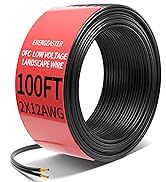 Energeaster 12/2 Low Voltage Landscape Lighting Copper Wire,12 Gauge 2 Conductor Wire,Low Voltage...