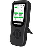 LifeBasis Air Quality Monitor Indoor, 11-in-1 Air Quality Detector with Stand, Real-Time Air Mete...
