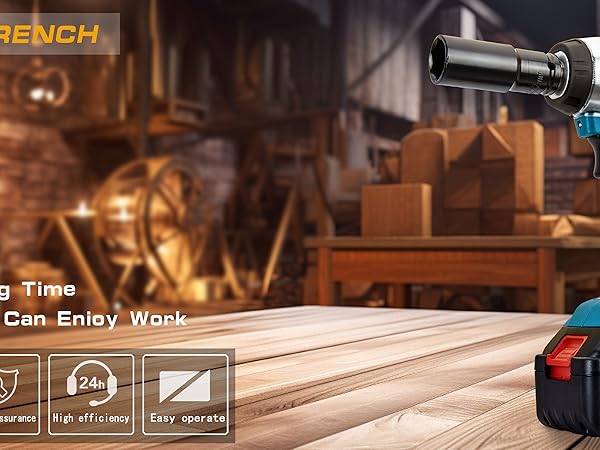 Cordless impact wrench drive power wrenches electric 1/2 inch high torque brushless socket set combo