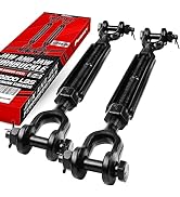 [Premium] 2 Pack 1/2”x6” Heavy Duty Jaw and Jaw Turnbuckle, 2200 lbs Working Load Limit, Weather ...