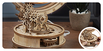 rokr 3d wooden puzzles luminous globe st003