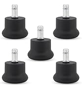 LIMKOMES Replacement Office Chair Stool Swivel Caster Wheels to Fixed Stationary Castors, Office ...