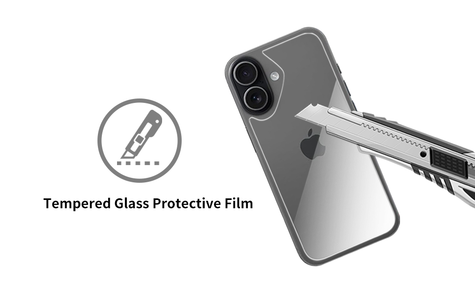 Glass Back Screen Protector iPhone 17 6.3 inch 2025 HD Back Tempered Glass rear glass protector