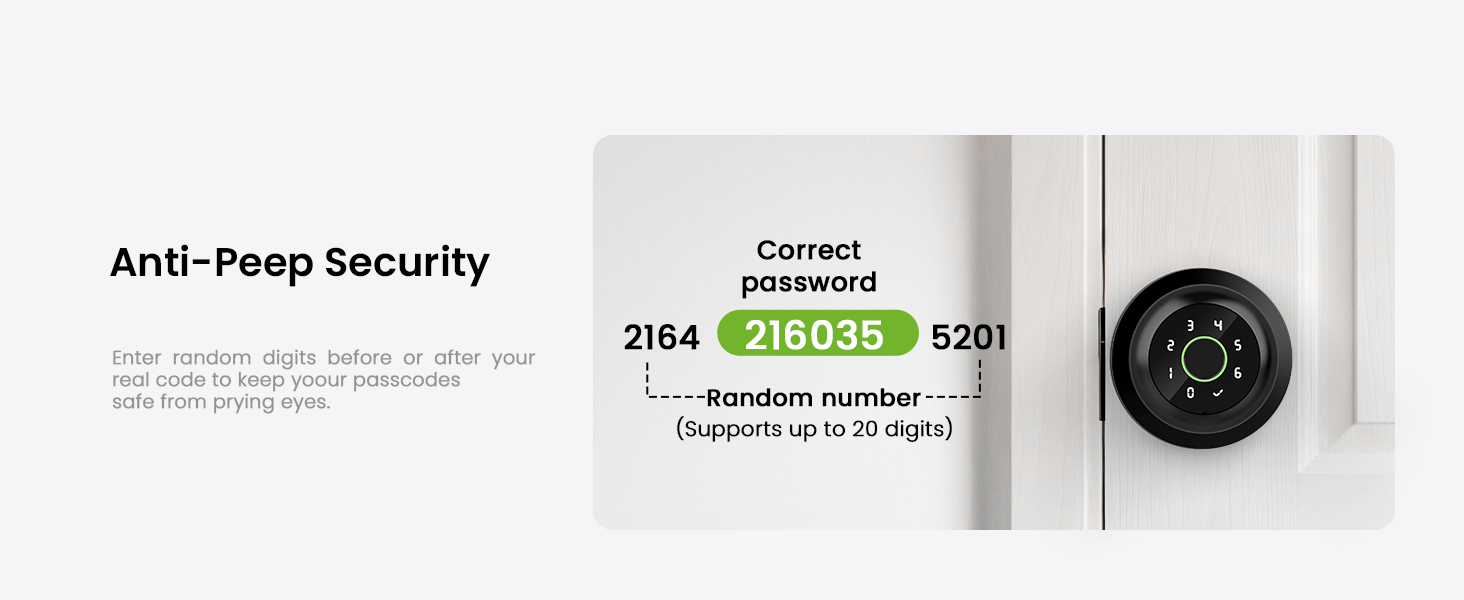 anti-peeping passcode
