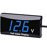DC 12V Car Digital Voltmeter Gauge - AIMILAR LED Display Voltage Volt Meter for Car Motorcycle (B...