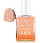 modelones Nail Strengthener Jelly Nude Nail Repair for Damaged Nails Strengthening Polish 15ml Na...