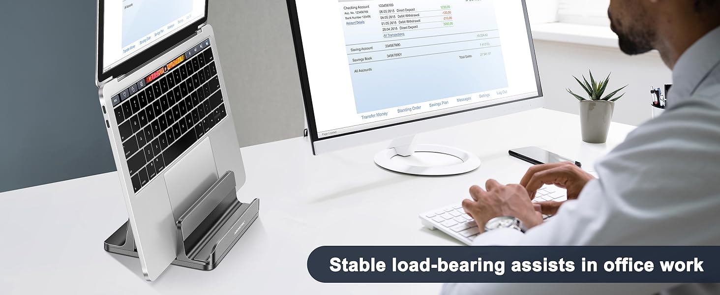 Vertical Laptop Stand Holder