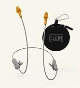 Elgin Ruckus Wireless Bluetooth Earplug Headphones, 25 dB NRR, Noise Canceling Mic, 12-Hour Batte...