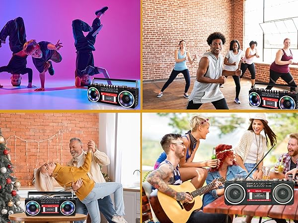 radio cassette player boombox recorder for gifts