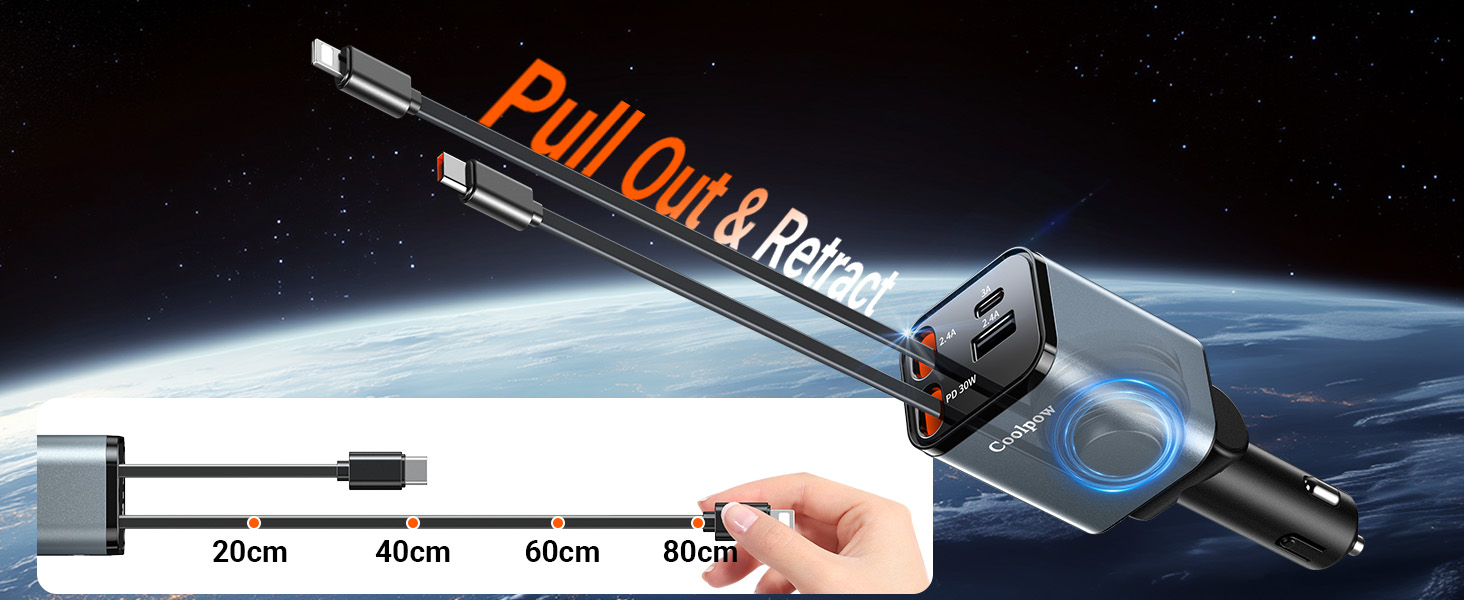 Retractable Car Charger