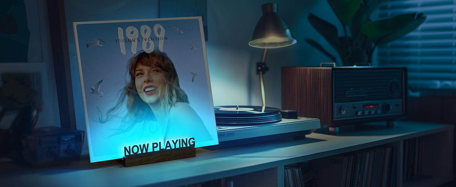 Light Up Vinyl Record Display Stand