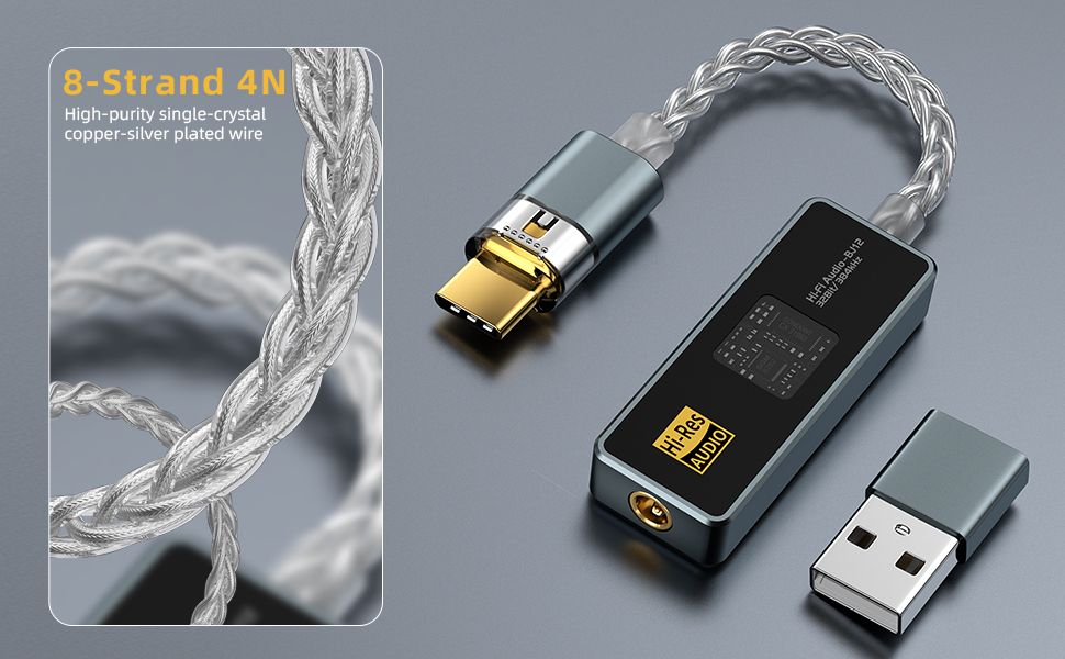 USB C to 3.5mm Audio Adapter with Dual Chip