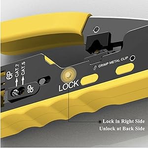 Lock Button Design, Convenient for Use and Carry 